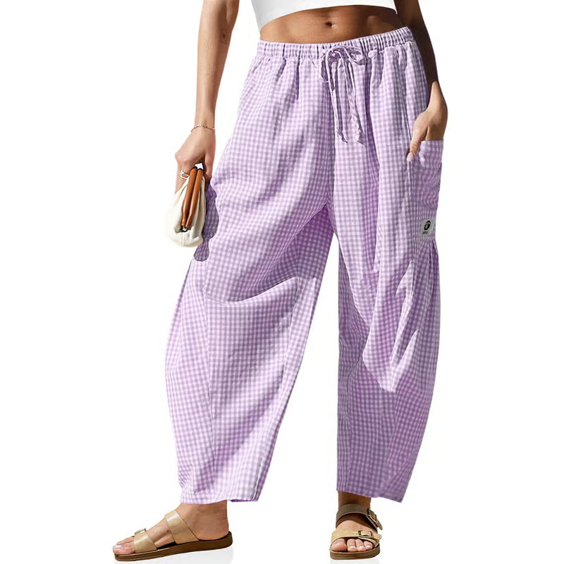 Women's Wide Leg Drawstring Cargo Pants