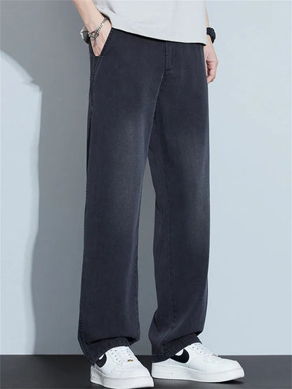 Men's Loose Straight Denim Jeans