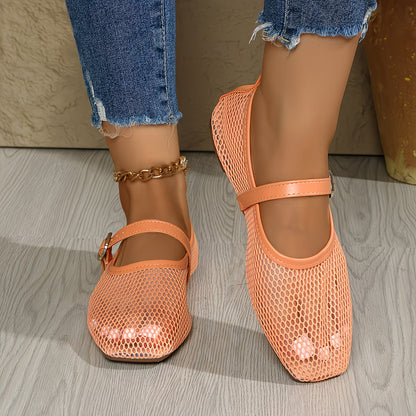 Women's Mesh Mary Jane Flats