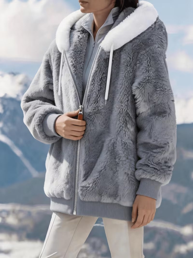 Women’s Hooded Zip-Up Coat