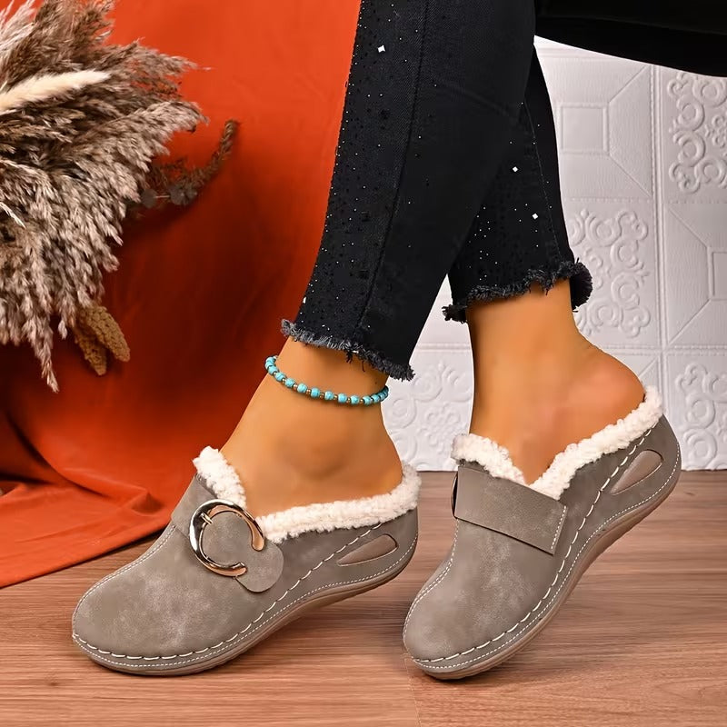 Women's Buckle Mules