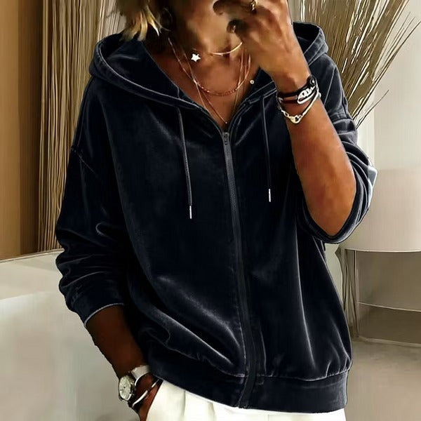 Women's Hooded Zip-Front Jacket