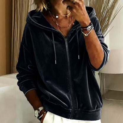 Women's Hooded Zip-Front Jacket