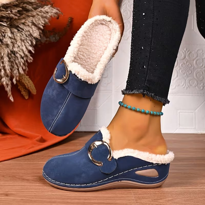 Women's Buckle Mules