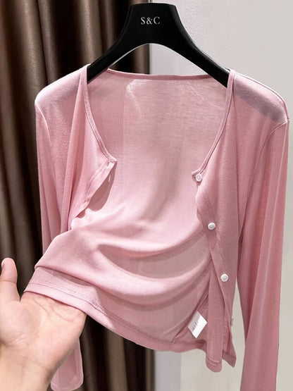 Women's Button-Front Cardigan