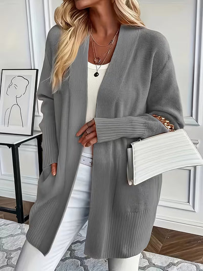 Women’s V-Neck Long Cardigan
