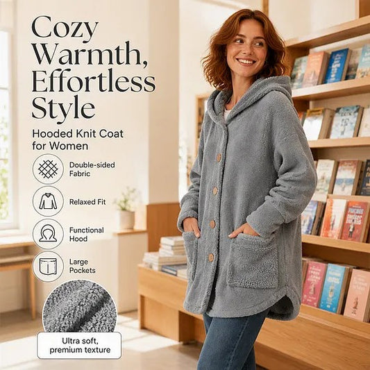 Women's Hooded Button-Front Coat