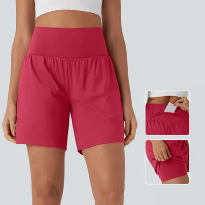 Women's Super High-Waisted Cool Touch Yoga Shorts