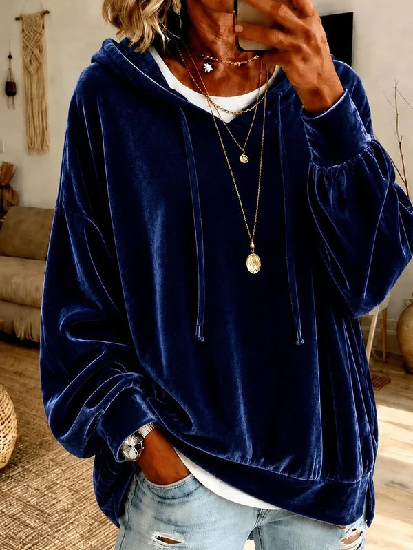 Women’s Loose Drawstring Hoodie
