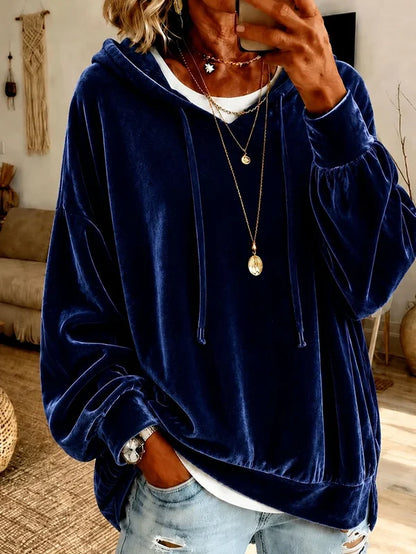 Women’s Loose Drawstring Hoodie