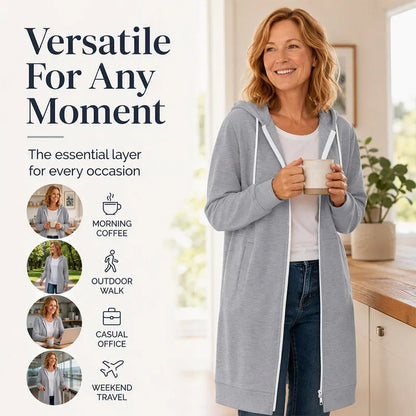Women's Hooded Zip-Up Sweatshirt