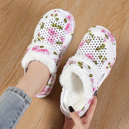 Women’s Floral Cozy Lined Clogs