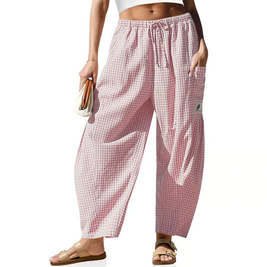 Women's Wide Leg Drawstring Cargo Pants