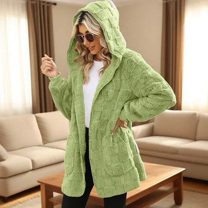 Women's Hooded Textured Cardigan
