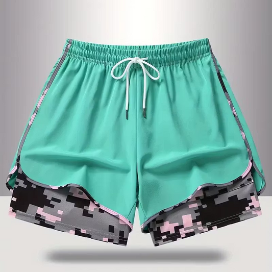 Women's Athletic Layered Running Shorts