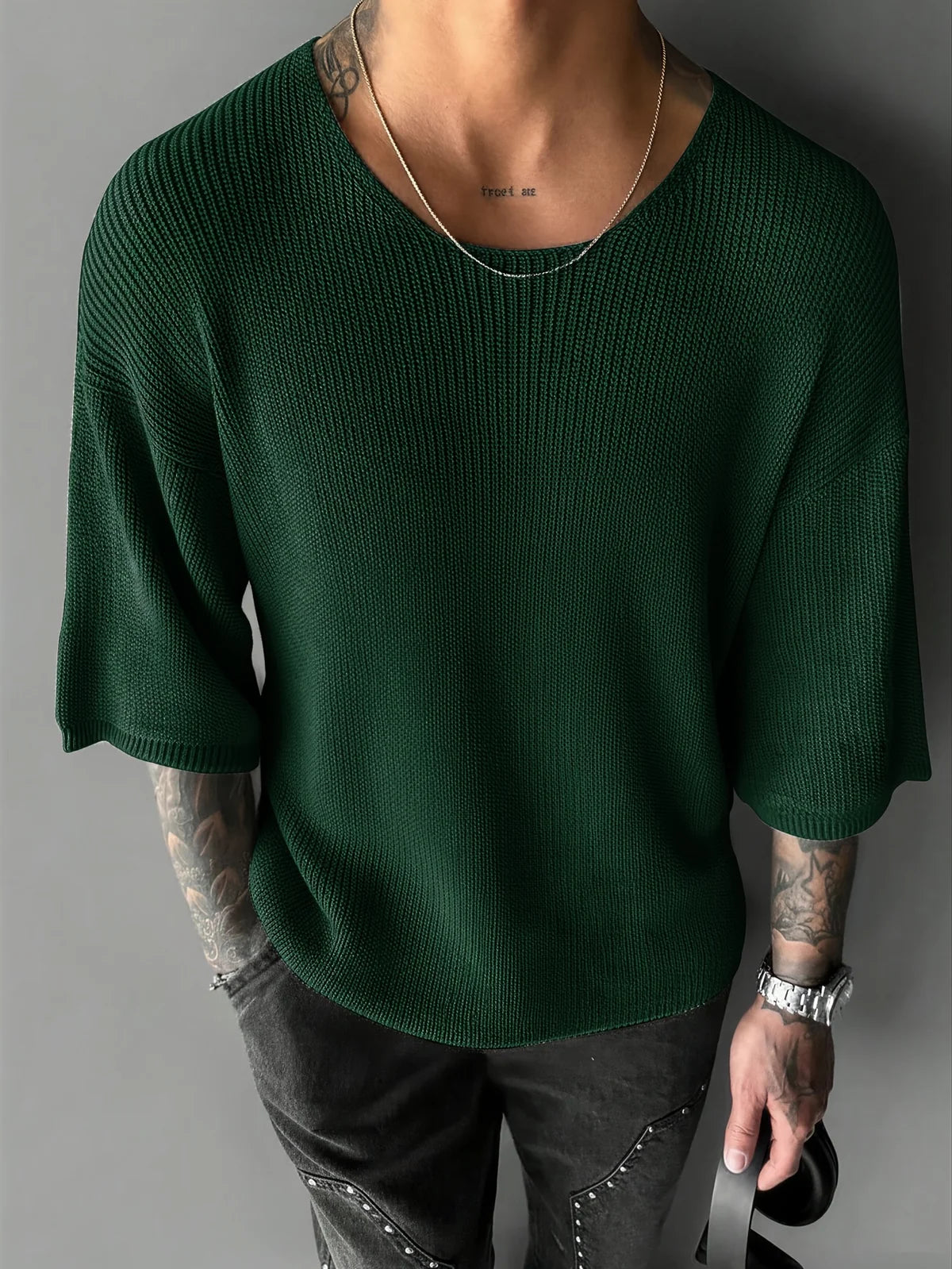 Men's Textured Knit Tee