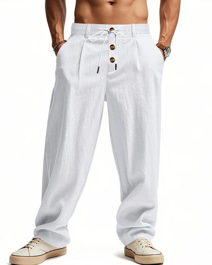 Men’s Casual Drawstring Straight Leg Pants