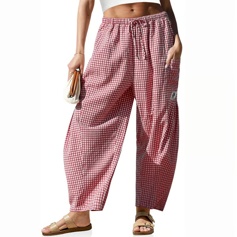 Women's Wide Leg Drawstring Cargo Pants