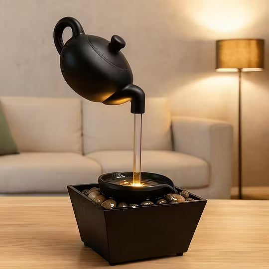 Floating Teapot Tabletop Water Fountain
