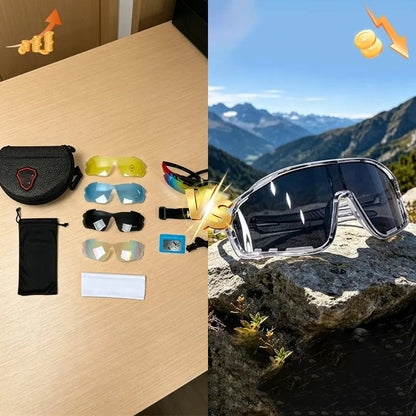 Sports Wraparound Cycling Sunglasses