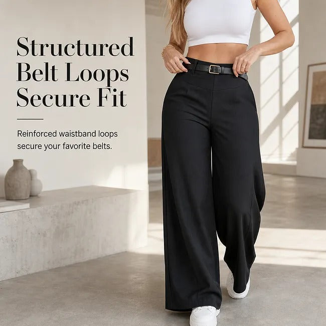 Women's High-Waist Wide-Leg Tailored Pants