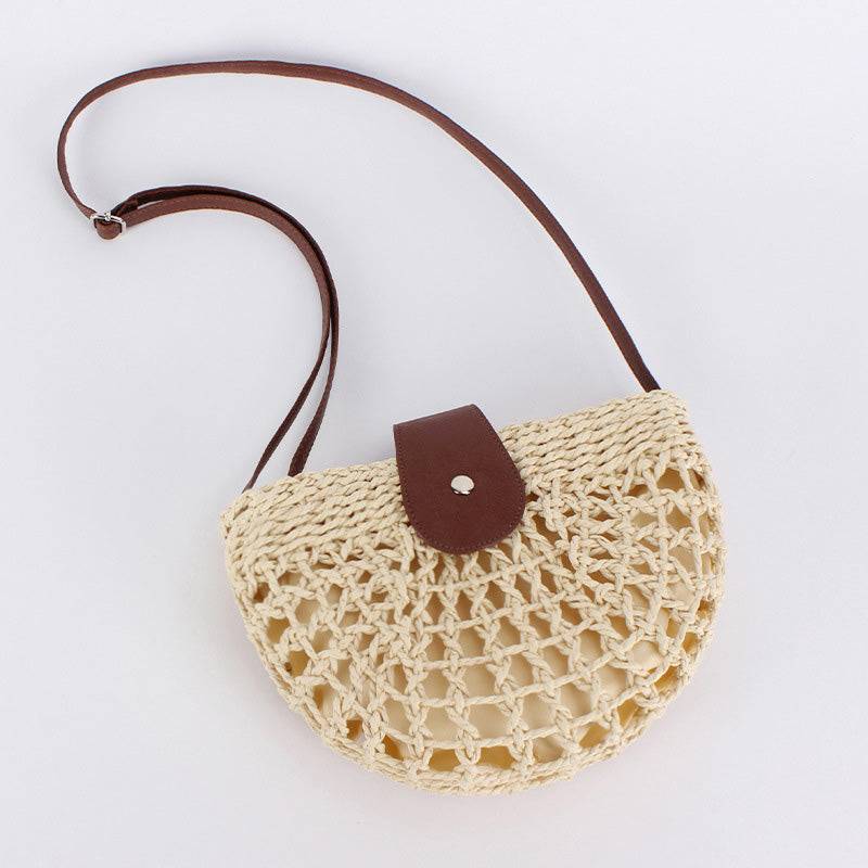 Women's Woven Straw Crossbody Bag