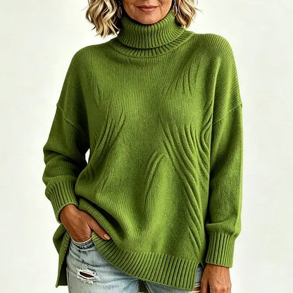 Women's Ribbed Turtleneck Sweater