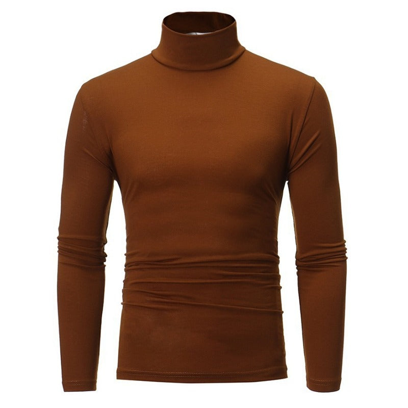 Men's Mock Turtleneck Long-Sleeve Shirt