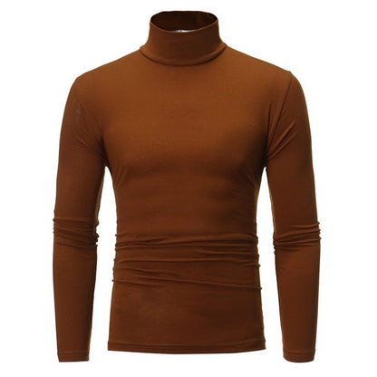 Men's Mock Turtleneck Long-Sleeve Shirt