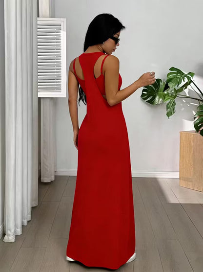 Women's Two-Piece Cutout Maxi Dress