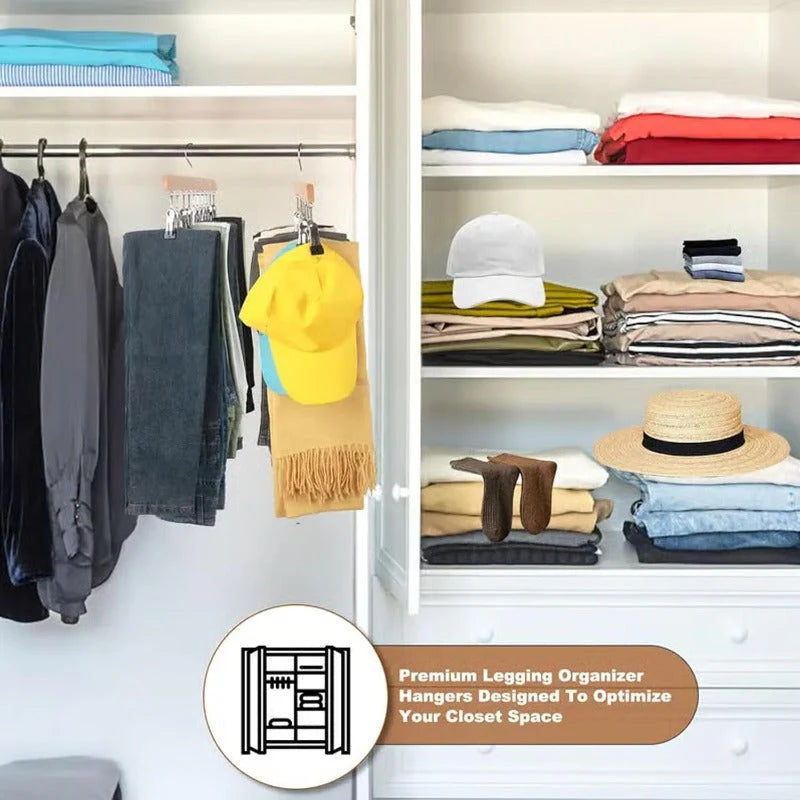 360° Rotating Multi-Clip Clothes Hanger