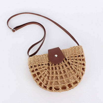 Women's Woven Straw Crossbody Bag