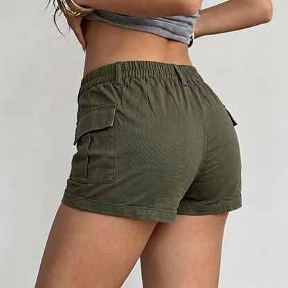 Women's High-Waisted Cargo Shorts