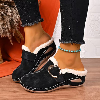 Women's Buckle Mules