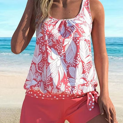 Women's Floral Tankini Swimsuit Set