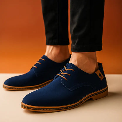 Men's Lace-Up Panel Detail Dress Shoes