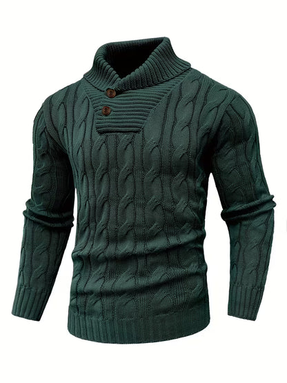 Men’s Ribbed Knit Business Sweater