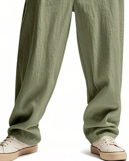 Men’s Casual Drawstring Straight Leg Pants