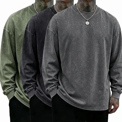 Men's Oversized Washed Casual Shirt