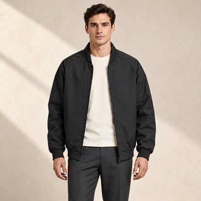 Men's Classic Zip-Up Bomber Jacket