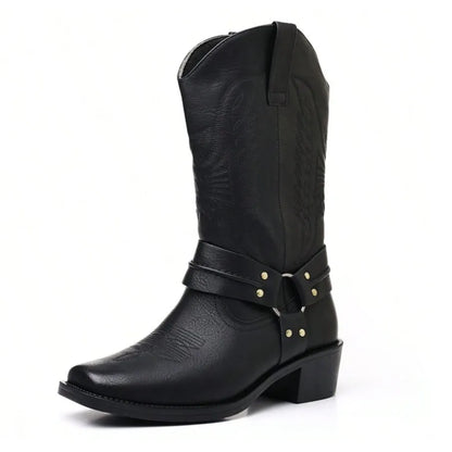 Men's Embossed Tall Boots