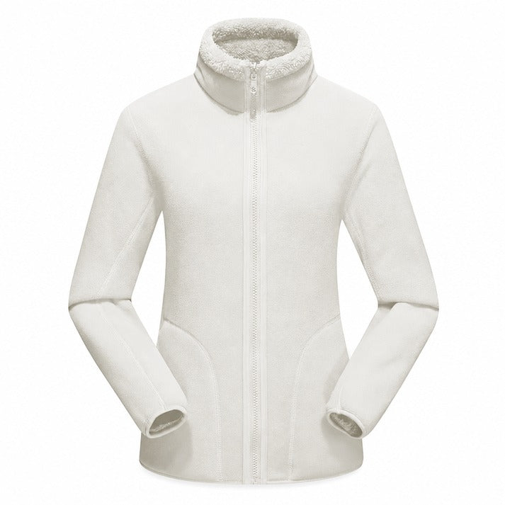 Unisex Reversible Zip-Up Jacket with Stand Collar