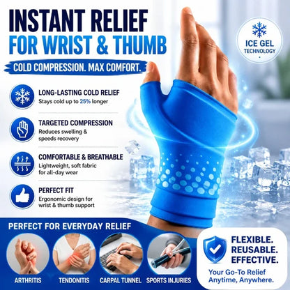 Hot & Cold Gel Wrist and Thumb Sleeve