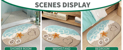 Coastal Beach Bath Mat