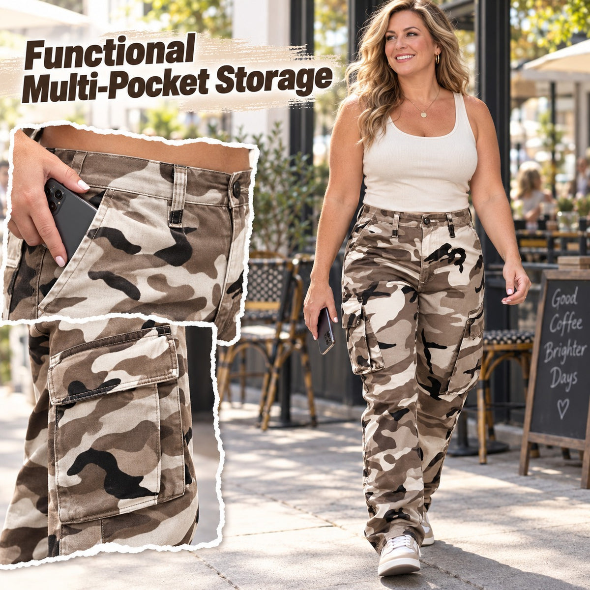 Women's Camouflage Cargo Pants