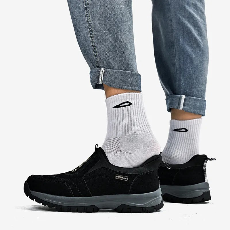 Men's Textured Slip-On Casual Shoes
