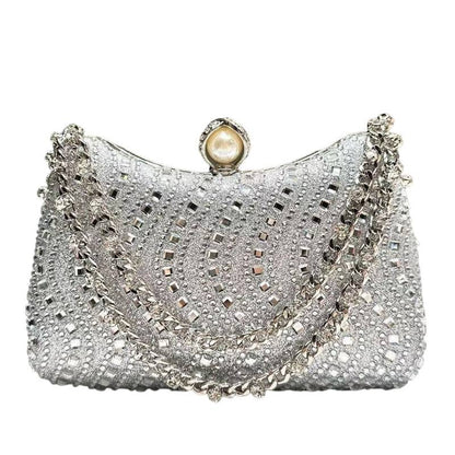 Women’s Pearl Clasp Evening Clutch