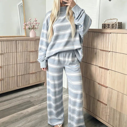 Women's Striped Lounge Set