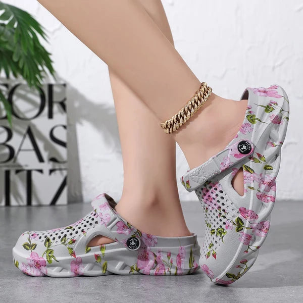 Women’s Floral Ventilated Garden Clogs