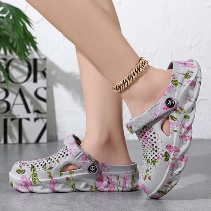 Women’s Floral Ventilated Garden Clogs